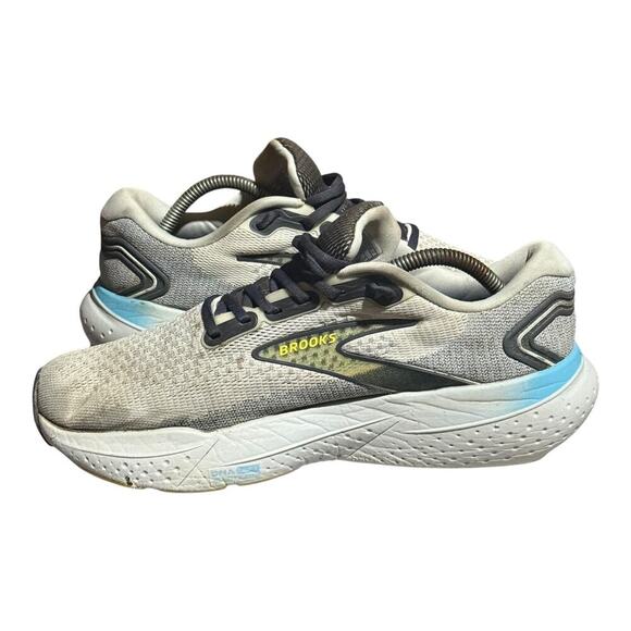 Brooks Glycerin 20 Men's Size 10 White Gray Blue Running Sneakers Neutral Cush - Picture 6 of 8